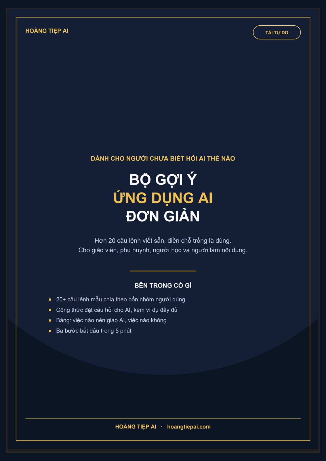 Ảnh bìa tài liệu Bộ gợi ý ứng dụng AI đơn giản