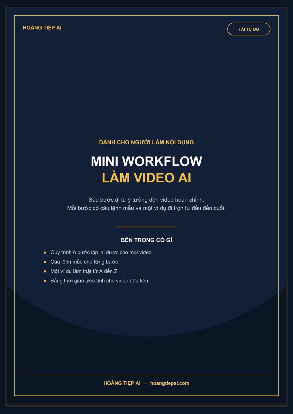 Ảnh bìa tài liệu Mini workflow làm video AI