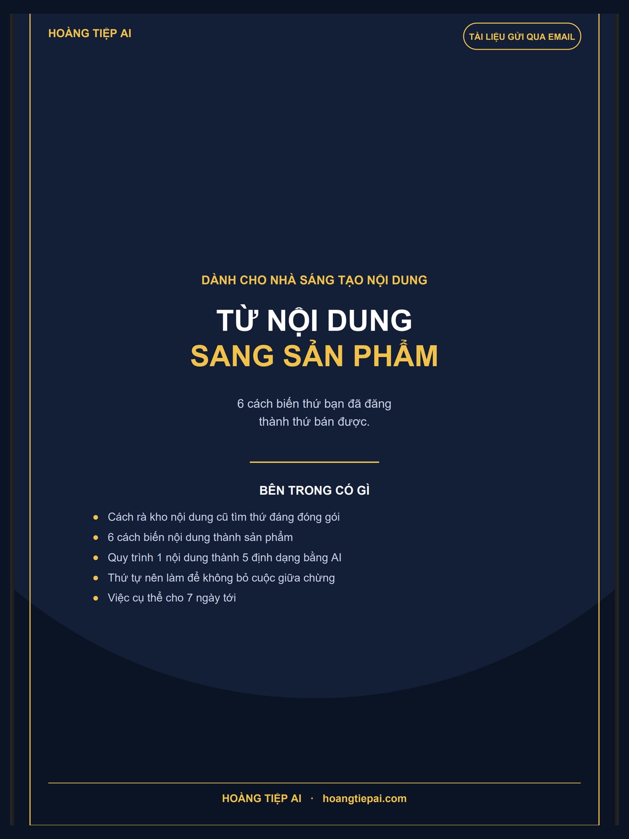 Ảnh bìa tài liệu Từ nội dung sang sản phẩm